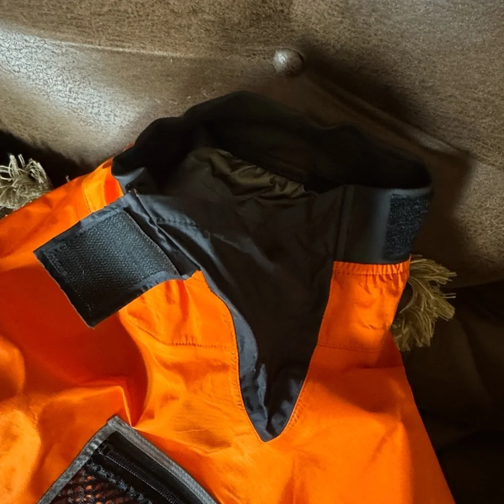 Patagonia Lotus Designs neon orange paddling jacket Size Medium